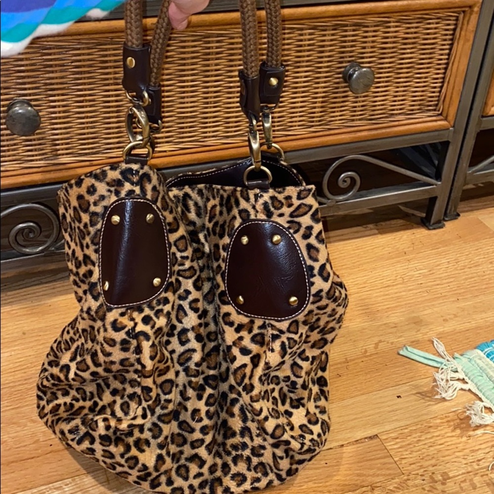 Brand new never worn large animal print bag